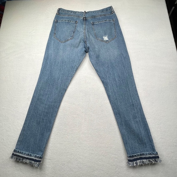 Code Bleu Women's Size 8 Distressed Jeans Pants Blue - Picture 15 of 16